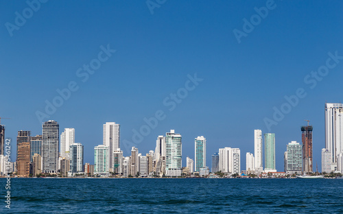 Skyline von Cartagena de Indias. Kolumbien. Karibikküste. © eddi_m
