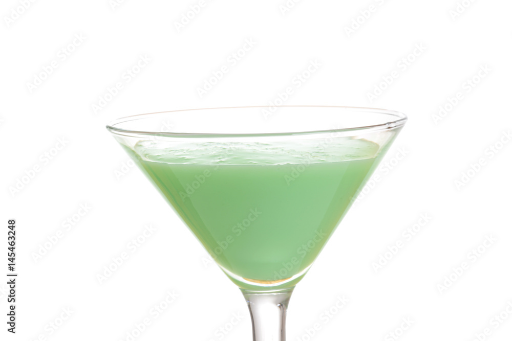 closeup isolated grasshopper cocktail