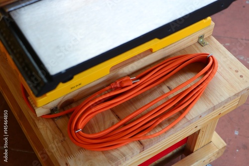 Extension cord of cross cut sled