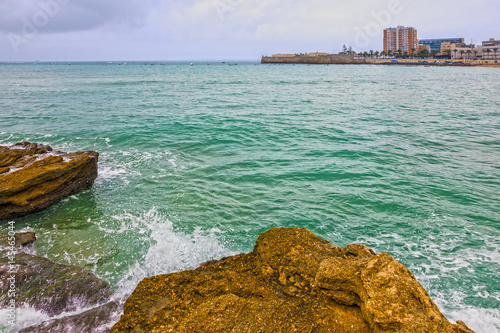 Cadiz resort sea front water, Spain photo