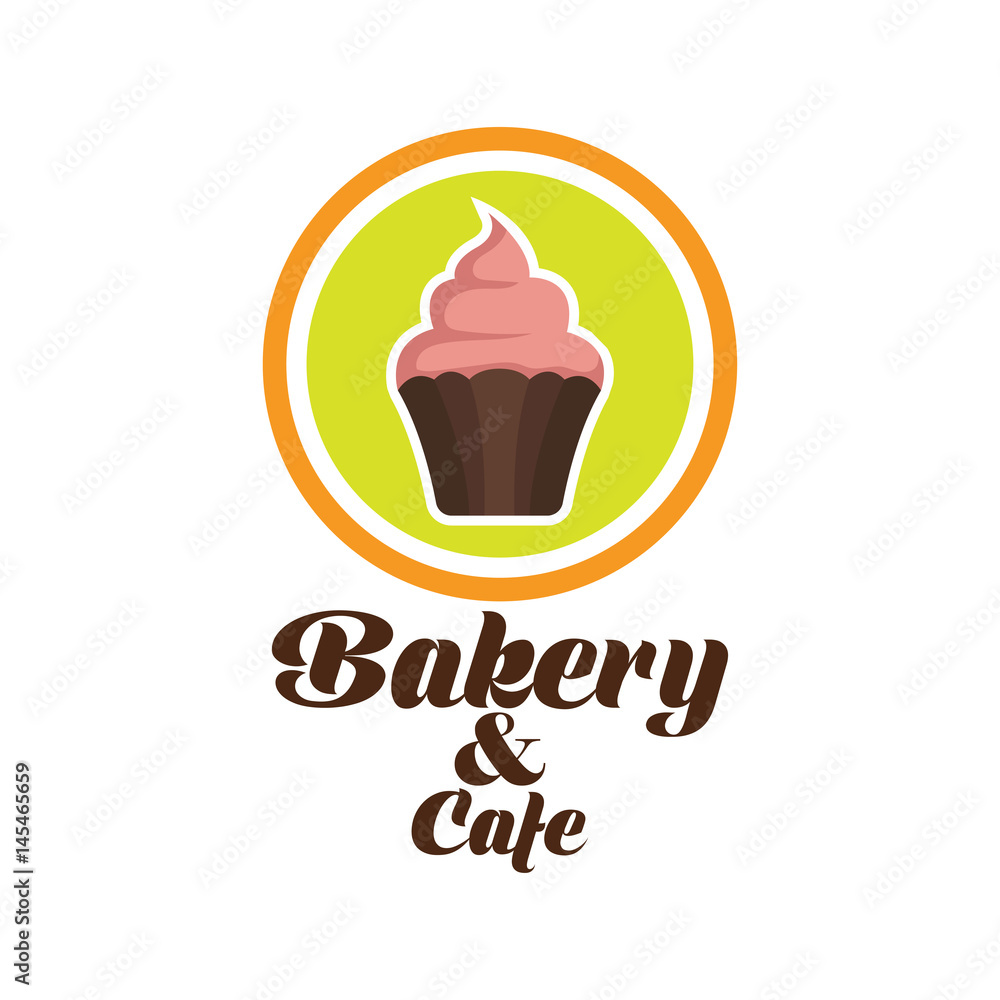 bakery logo with text space for your slogan / tagline, vector illustration bakery logo with text space for your slogan / tagline, vector illustration