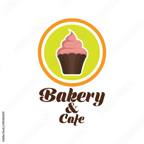 bakery logo with text space for your slogan / tagline, vector illustration