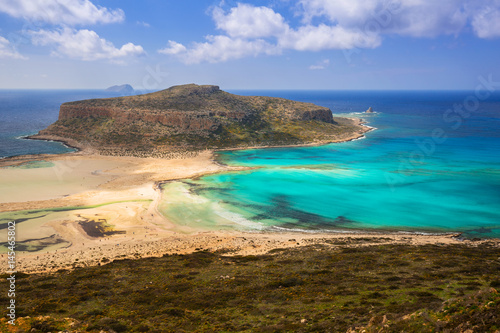 Amazing scenery of Balos beach on Crete, Greece