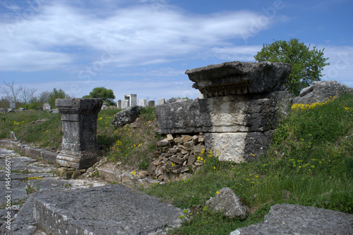 The ruins of the ancient Roman town "Nicopolis ad Istrum"