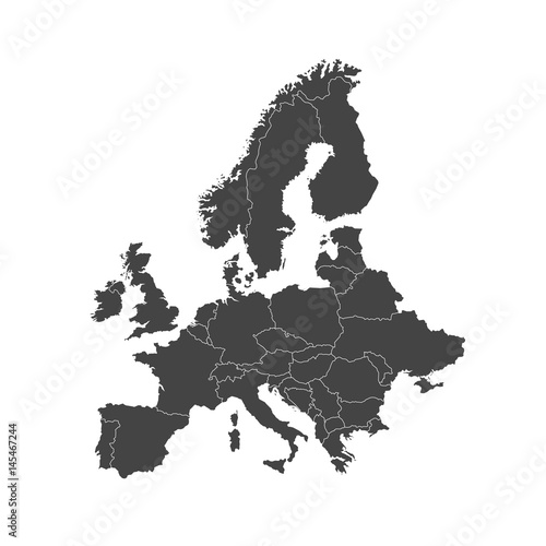 Europe Map Illustration