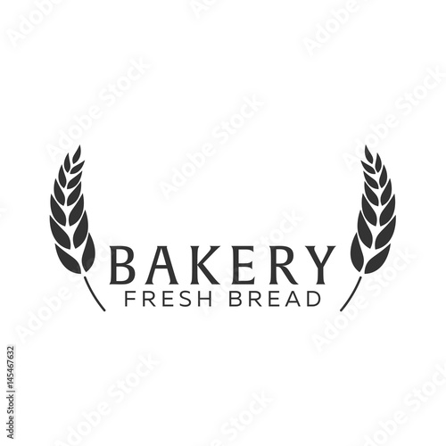 Bakery shop emblem, labels, logo and design elements. Fresh bread and wheat. Vector illustration.