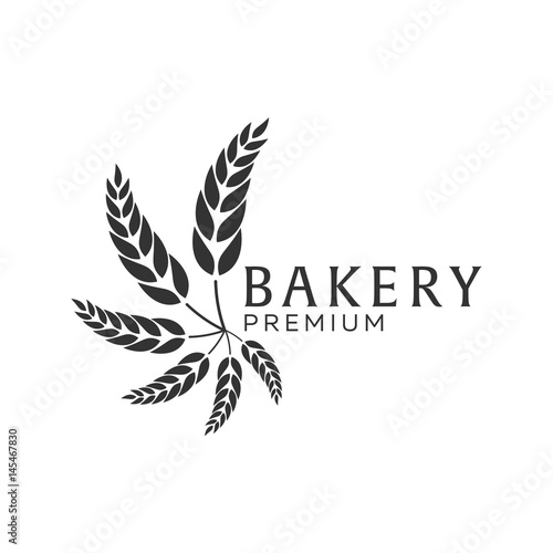 Bakery shop emblem, labels, logo and design elements. Fresh bread and wheat. Vector illustration.