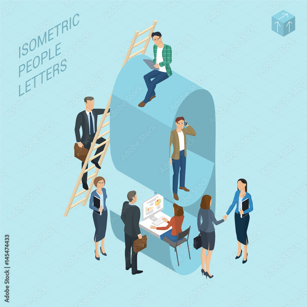 Isometric numbers with people Isometric numbers with people
