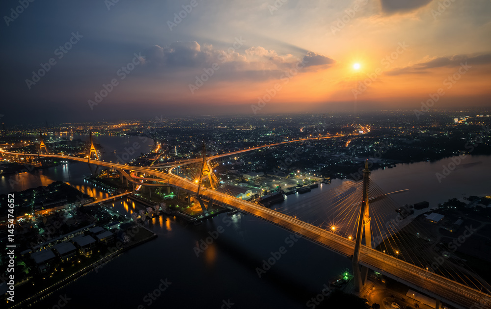 Fototapeta Rama 9 bridge
