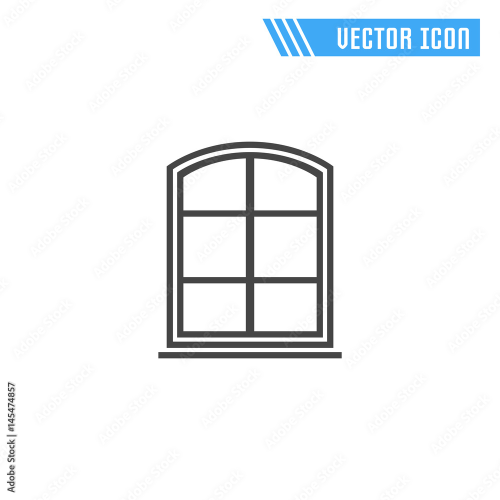 Window icon. Vector sign symbol. Window icon. Vector sign symbol.