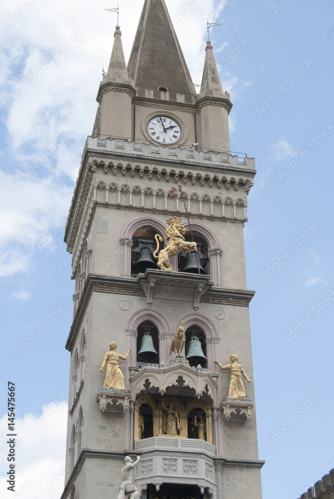 the watch tower of the Cathedral of Messina