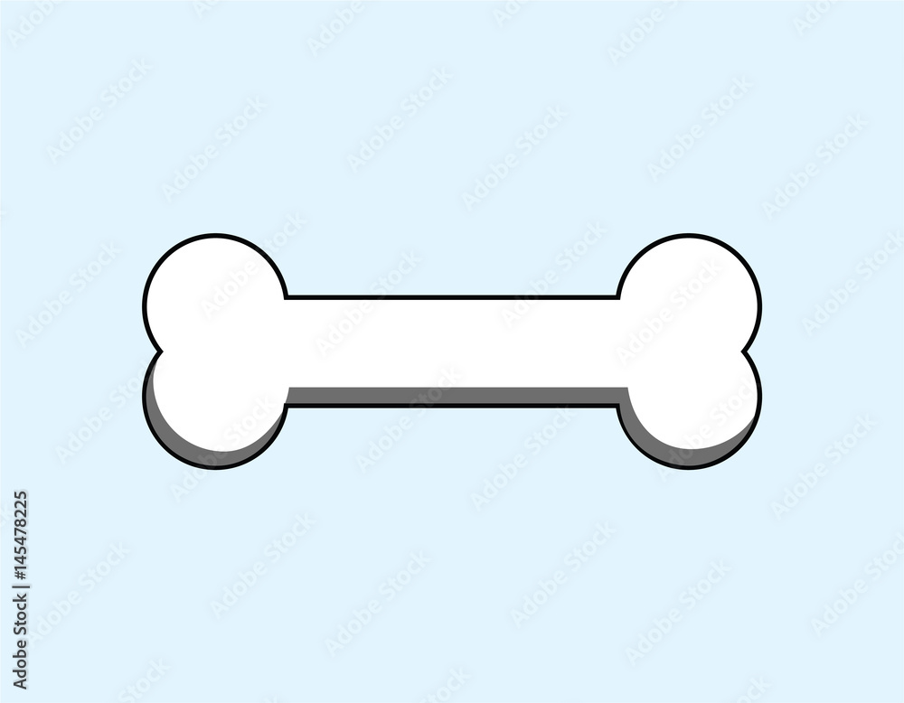 illustration vector of dog bone illustration vector of dog bone