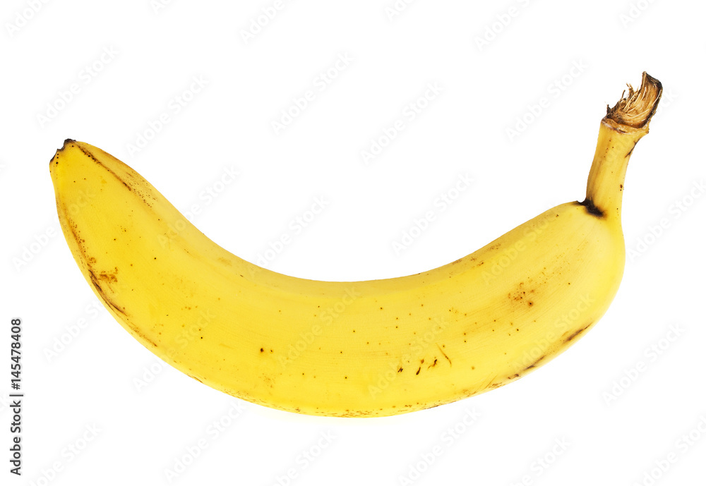 Banana on a white background