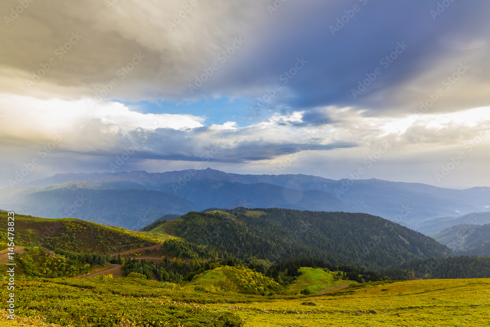 Beautiful mountain summer view