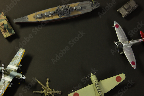 Obraz na plátně model with black 	background