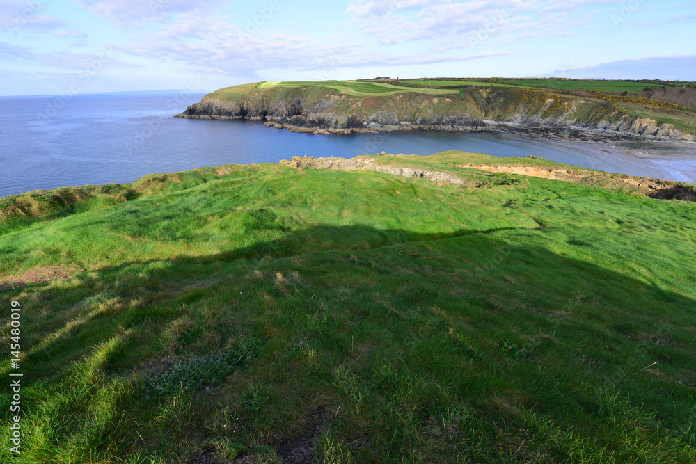 The coastline at Kilmurrin in Ireland. The coastline at Kilmurrin in Ireland.