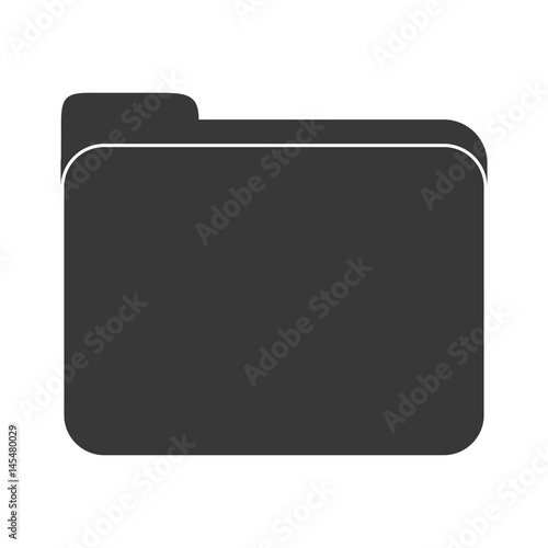 documents folder icon over white background. vector illustration