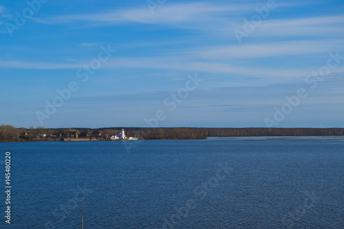 Panoramny view of the river in the distance © shapovalphoto
