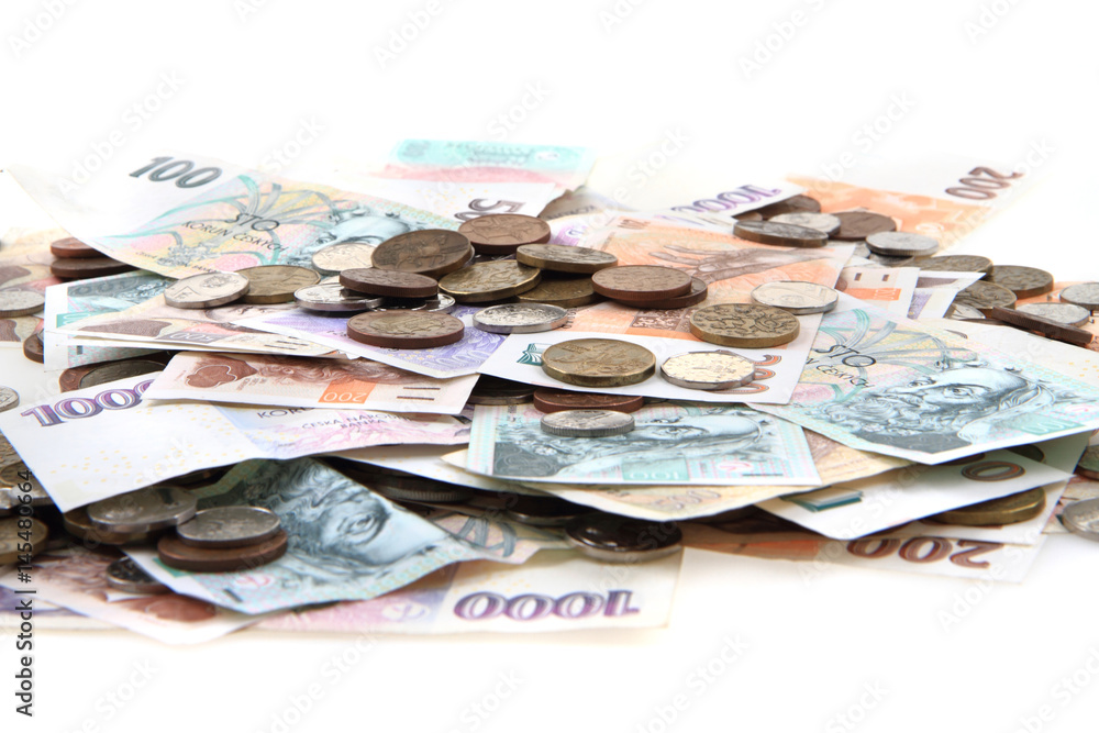 czech money background czech money background
