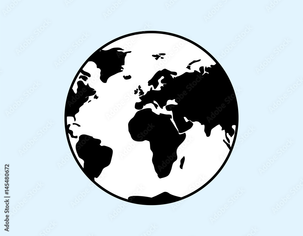 vector of the earth globe