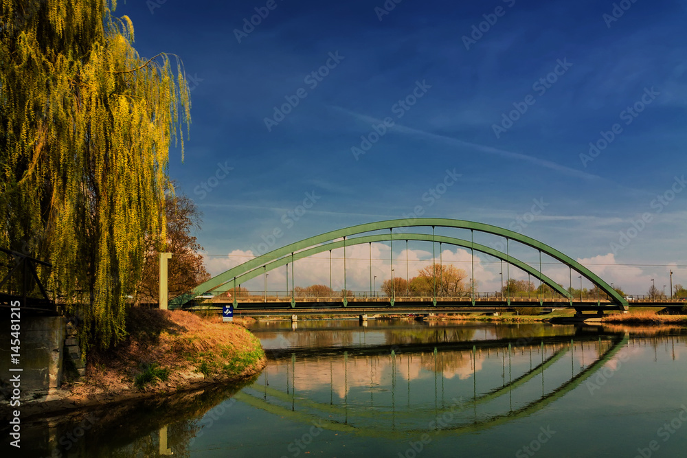 Obraz premium Isarbrücke in Plattling