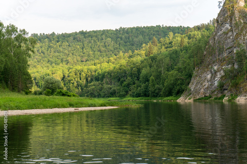 Rafting on the river in the area of the Shulgantash Nature Reserve