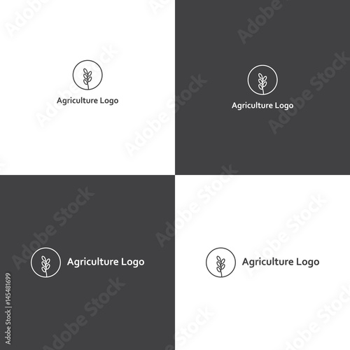 Vector logotype eps 10 agriculture company