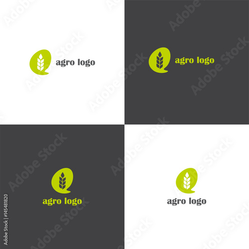 Vector logotype eps 10 agriculture company