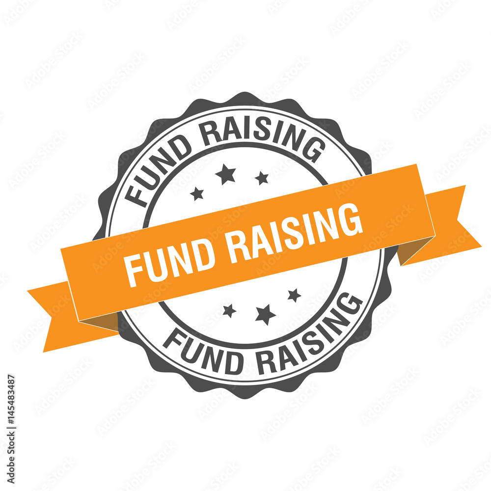 Fototapeta premium Fund raising stamp illustration