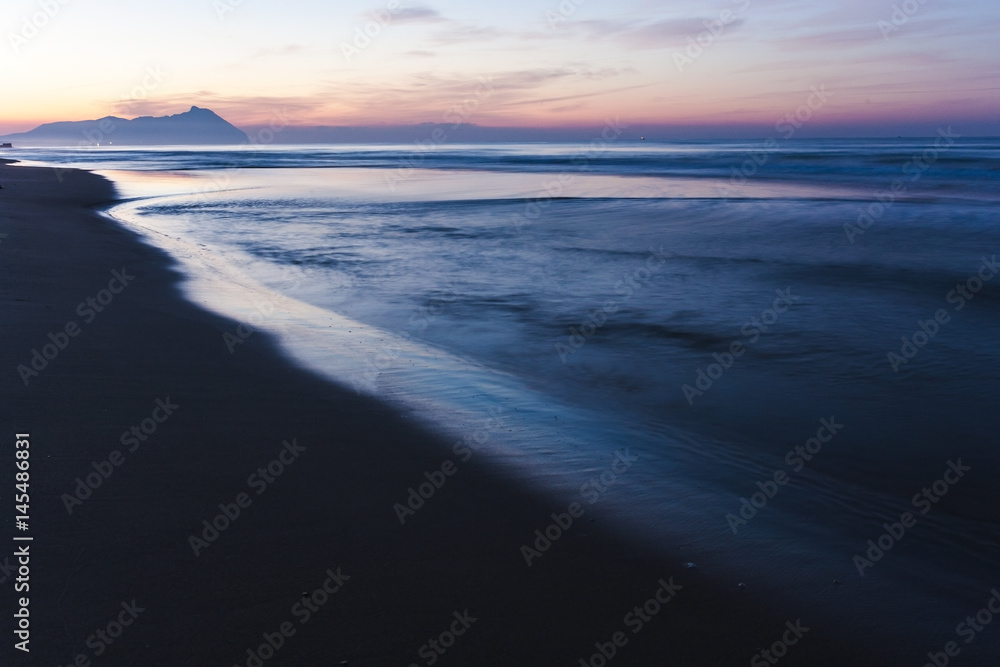 Beach of the Circeo in the province of Latina, Italy.