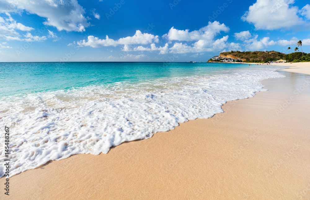 Obraz premium Idylliczna plaża na Karaibach