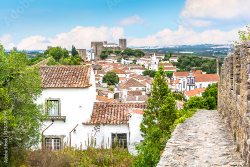 Fotografia Scenic summer sight in Obidos, Leiria District, Portugal
