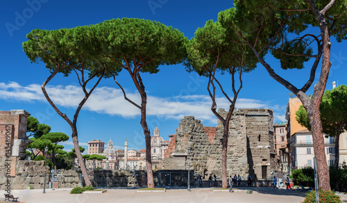 Photography ROME, ITALY - September 8 2016: Via dei Fori Imperiali (meaning Imperial Fora street)