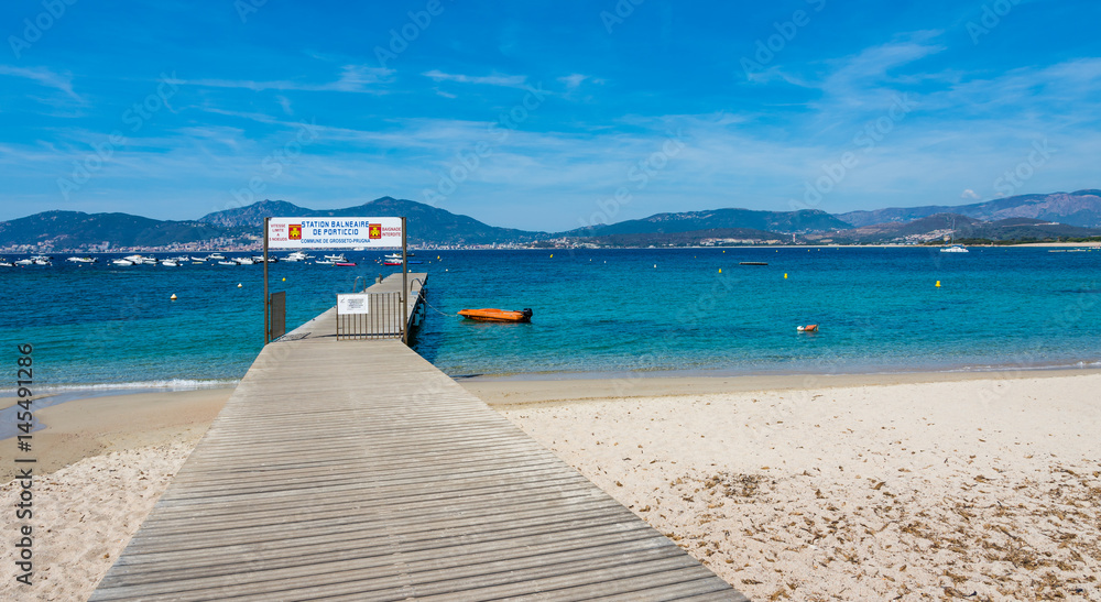 Obraz premium Porto of the Ajaccio city