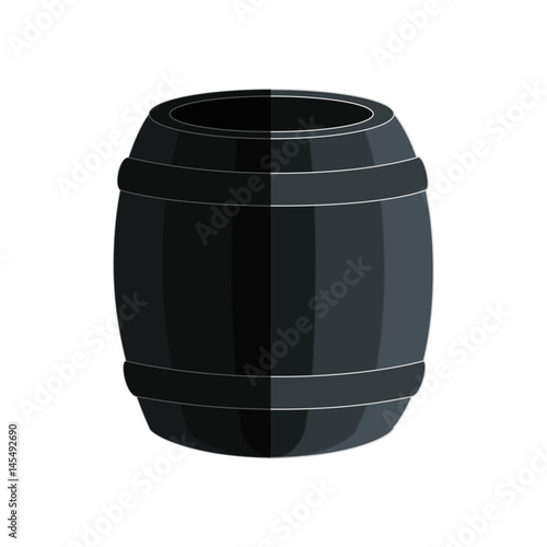 Wine wooden barrel icon vector illustration graphic design