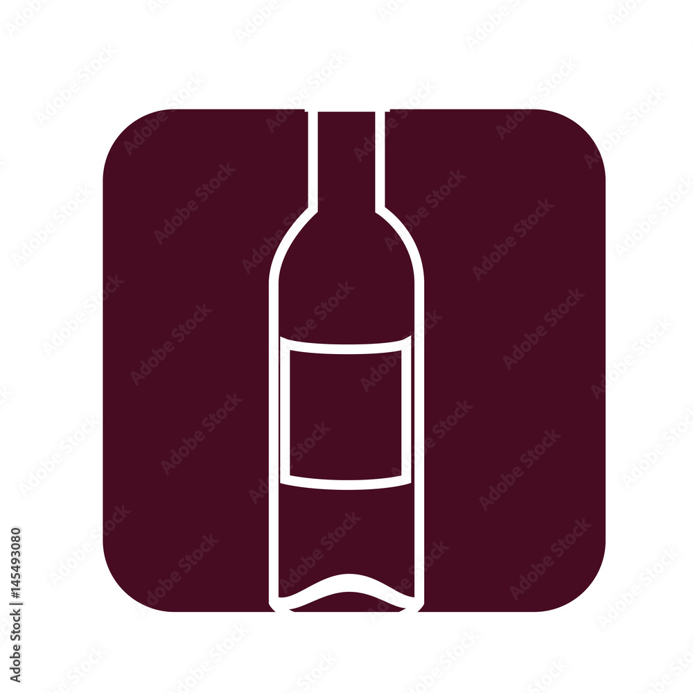 Wine bottle drink icon vector illustration graphic design Wine bottle drink icon vector illustration graphic design