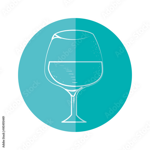 Delicious wine cup icon vector illustration graphic design