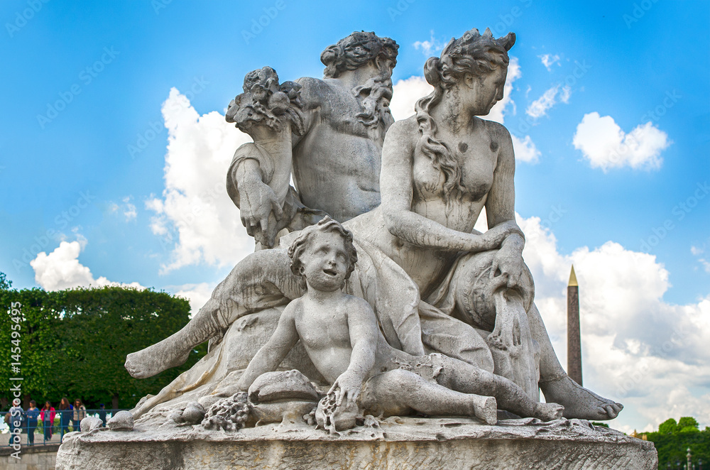 Le Nil Sculpture de Lorenzo Ottoni in Paris, France