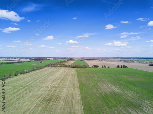 farming field , aerial view