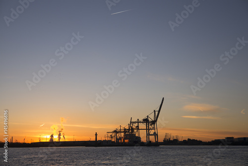 Containerterminal in Hamburg, Deutschland