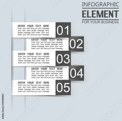 ELEMENT FOR INFOGRAPHIC TEMPLATE GEOMETRIC FIGURE STIKER THIRD EDITION BLACK