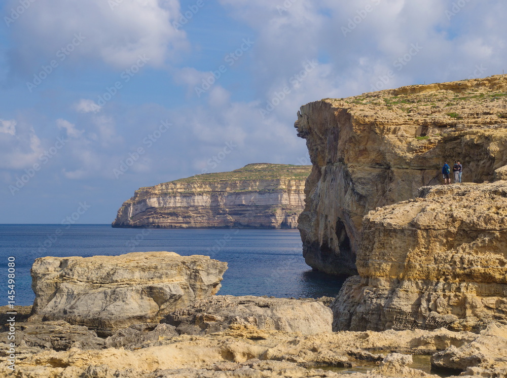 Dwejra Bay nach dem Kollaps des Dwejra Bay nach dem Kollaps des