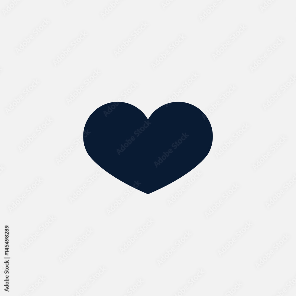 Heart icon simple illustration Heart icon simple illustration