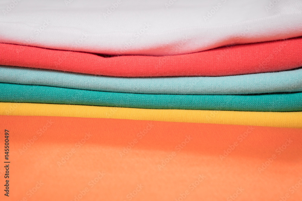 Colorful knitted fabrics
