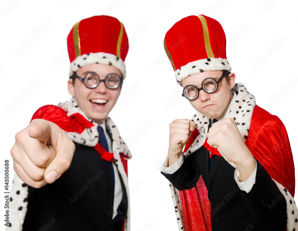 Man pointing his fingers isolated on white Man pointing his fingers isolated on white