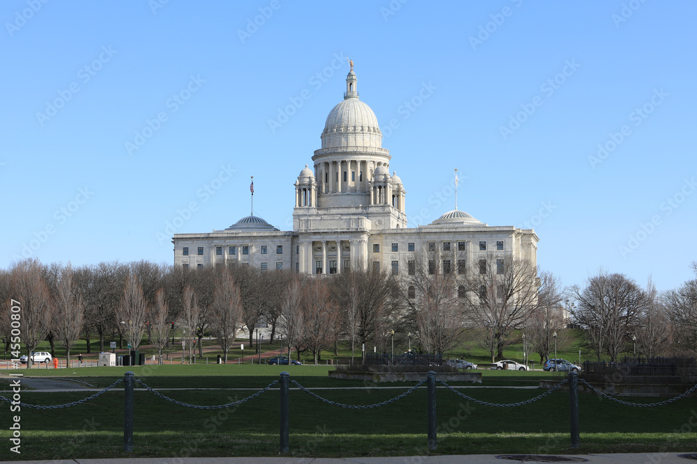 The capital building in Providence, Rhode Island