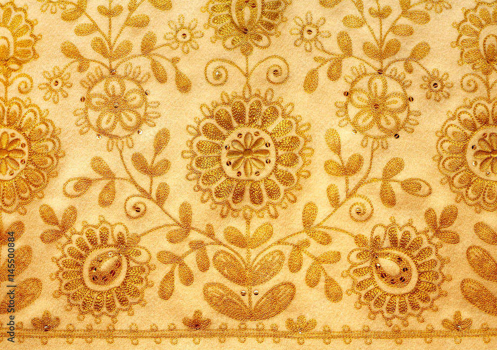 Fototapeta premium Photo Russian gold sewing
