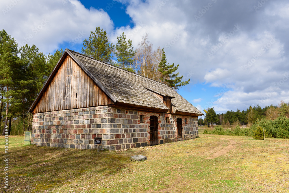Old house in Kashubian Ethnographic Park in Wdzydze Kiszewskie. Poland. Old house in Kashubian Ethnographic Park in Wdzydze Kiszewskie. Poland.