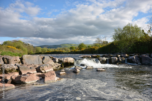 The Towy River Near Llangadog, Carmarthenshire, Wales. photo