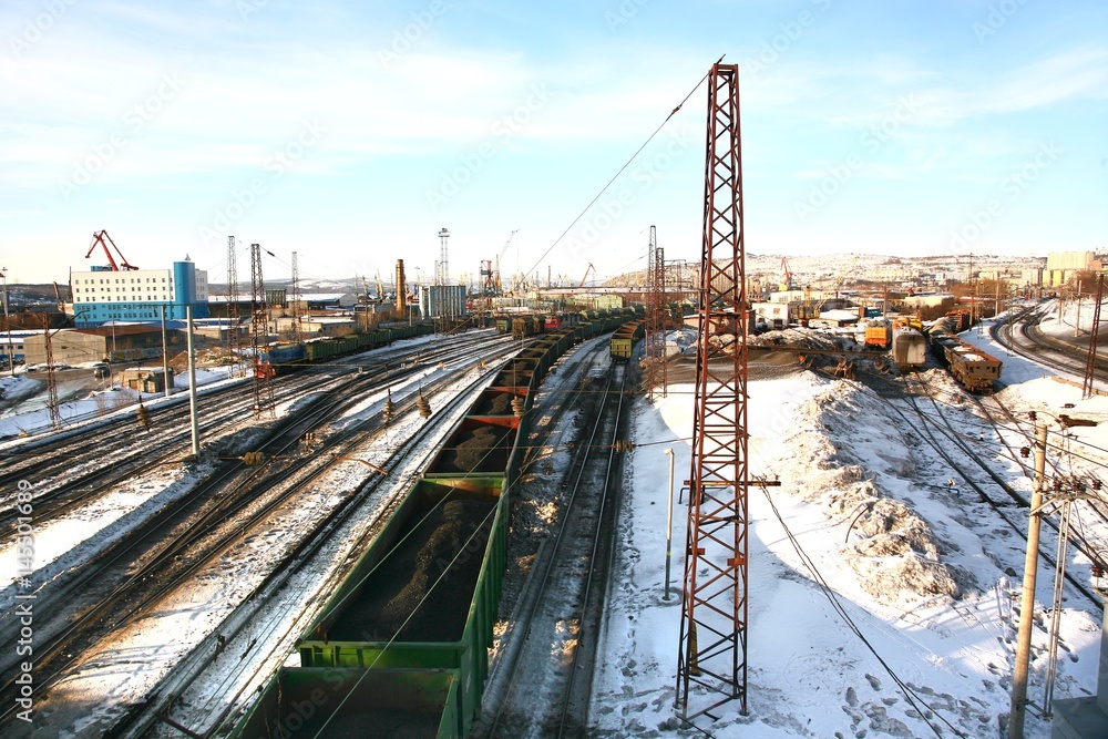   Murmansk Railway Station in Russia  may be the northernmost railway station